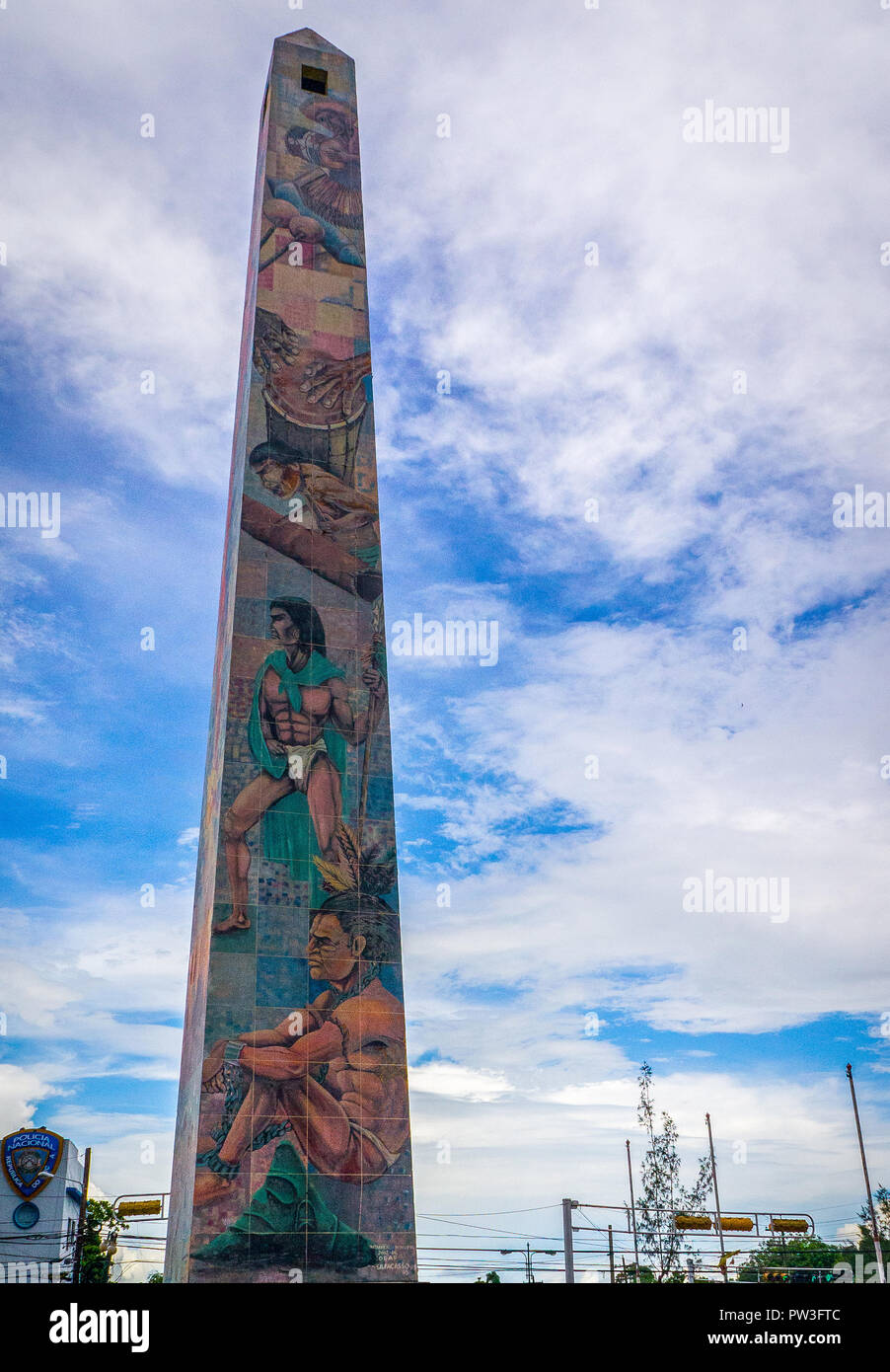 Obelisco la Romana República Dominicana Stockfoto