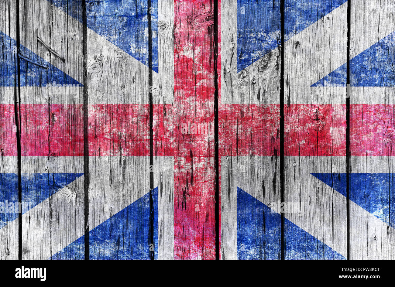 Grunge UK Flagge Stockfoto