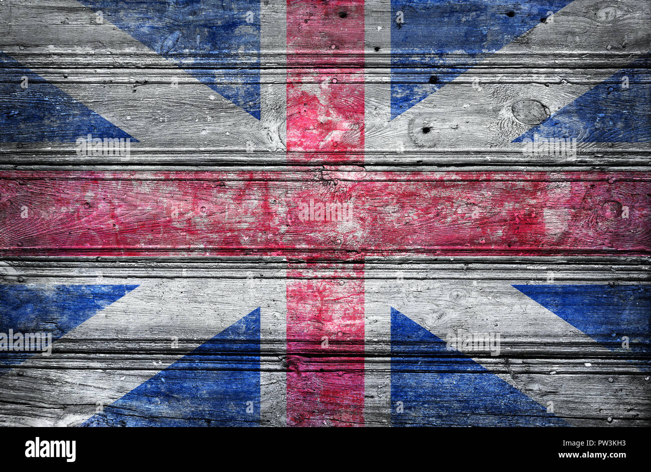 Grunge UK Flagge Stockfoto