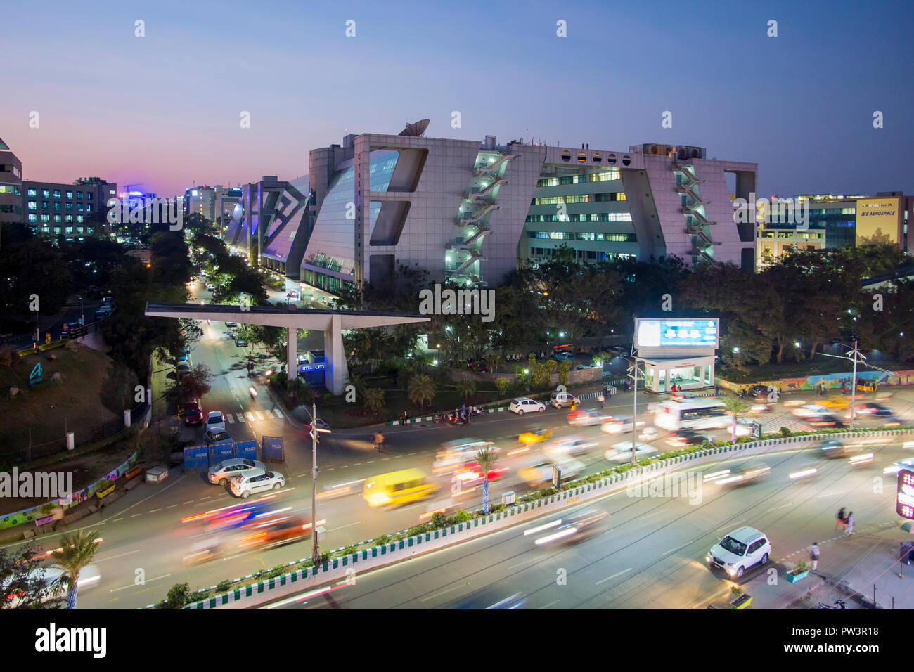 Indien, Hyderabad, der Hauptstadt des Staates, Telangana (Andhra Pradesh), High-Tech-Stadt, Indiens IT-Center Stockfoto