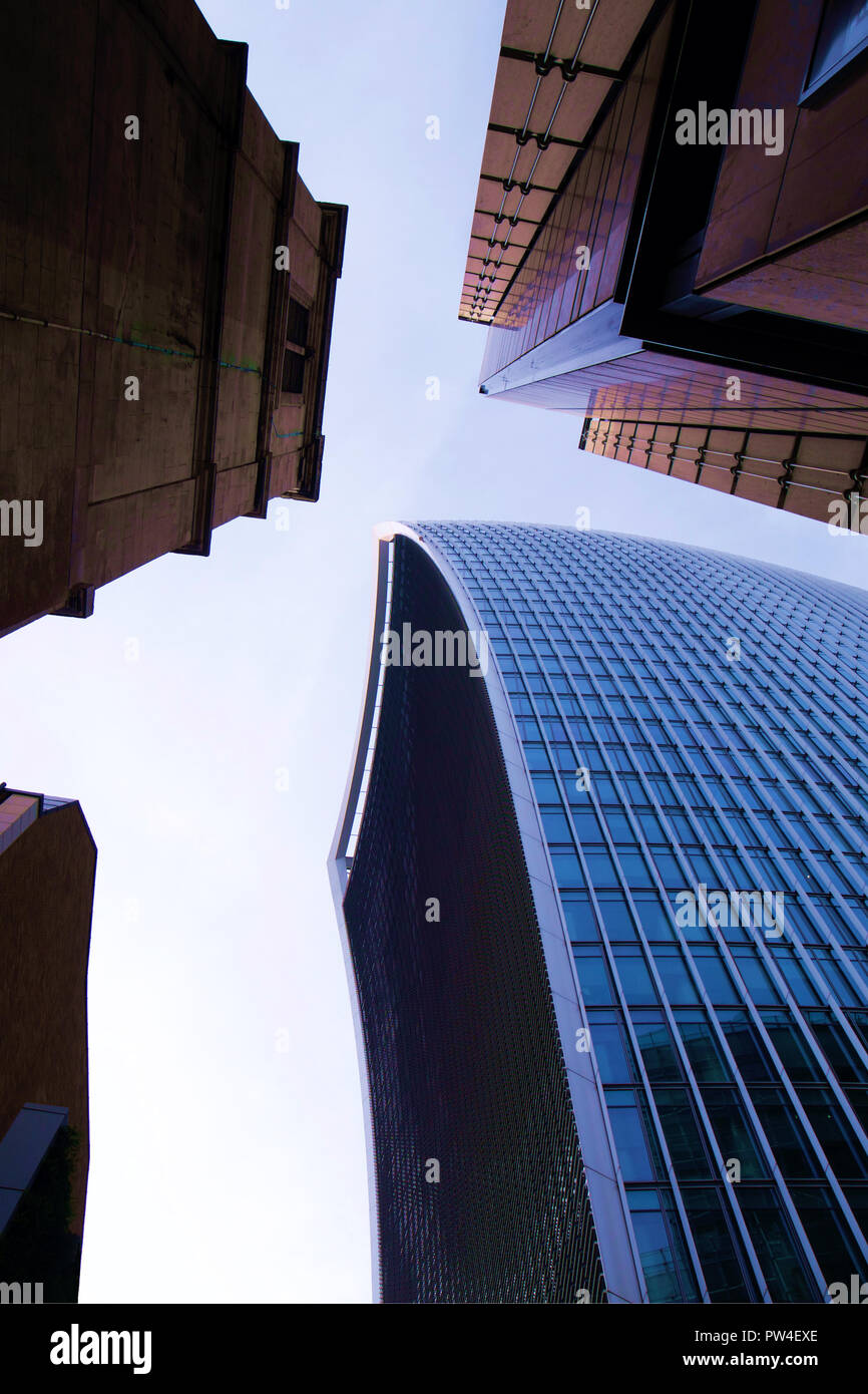 Die Walkie-Talkie-Gebäude - 20 Fenchurch Street - London Stockfoto