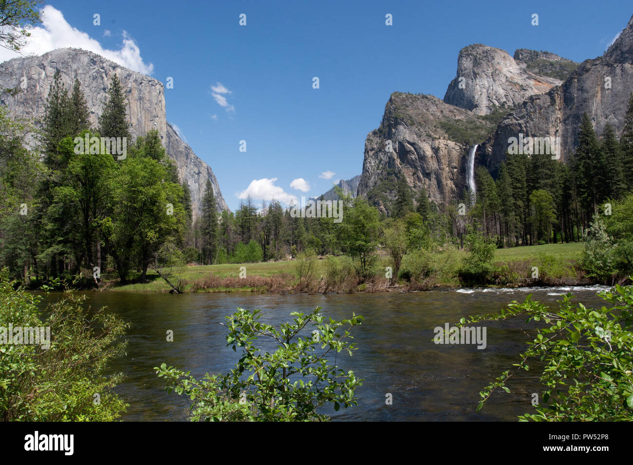 Yosemite Valley. Merced River Stockfoto