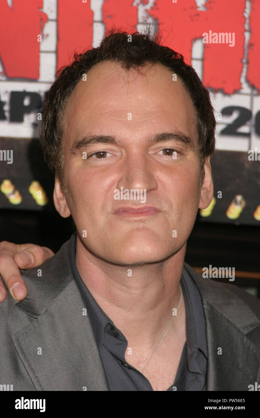 Quentin Tarantino 26.03.07 'Grindhouse' Premiere @ das Orpheum Theater, Innenstadt Foto von Ima Kuroda/HNW/PictureLux Datei Referenz # 33683 794 HNWPLX Stockfoto
