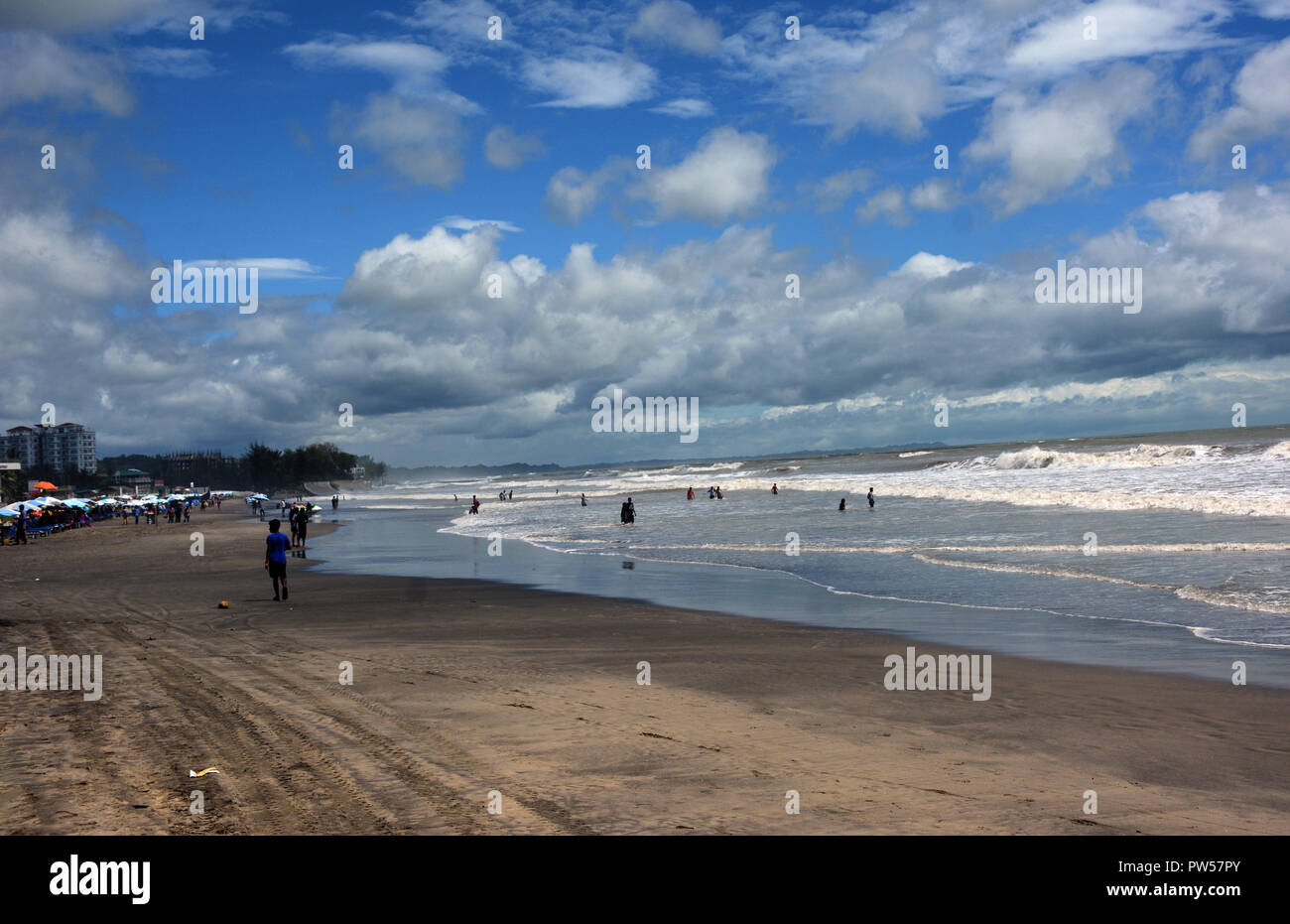 Die Schönheit von Meer, Strand, Cox Bazar Stockfoto