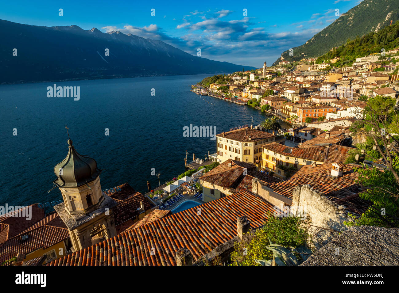 Limone sur Gardasee, Gardasee, Provinz Brescia, Italien Stockfoto