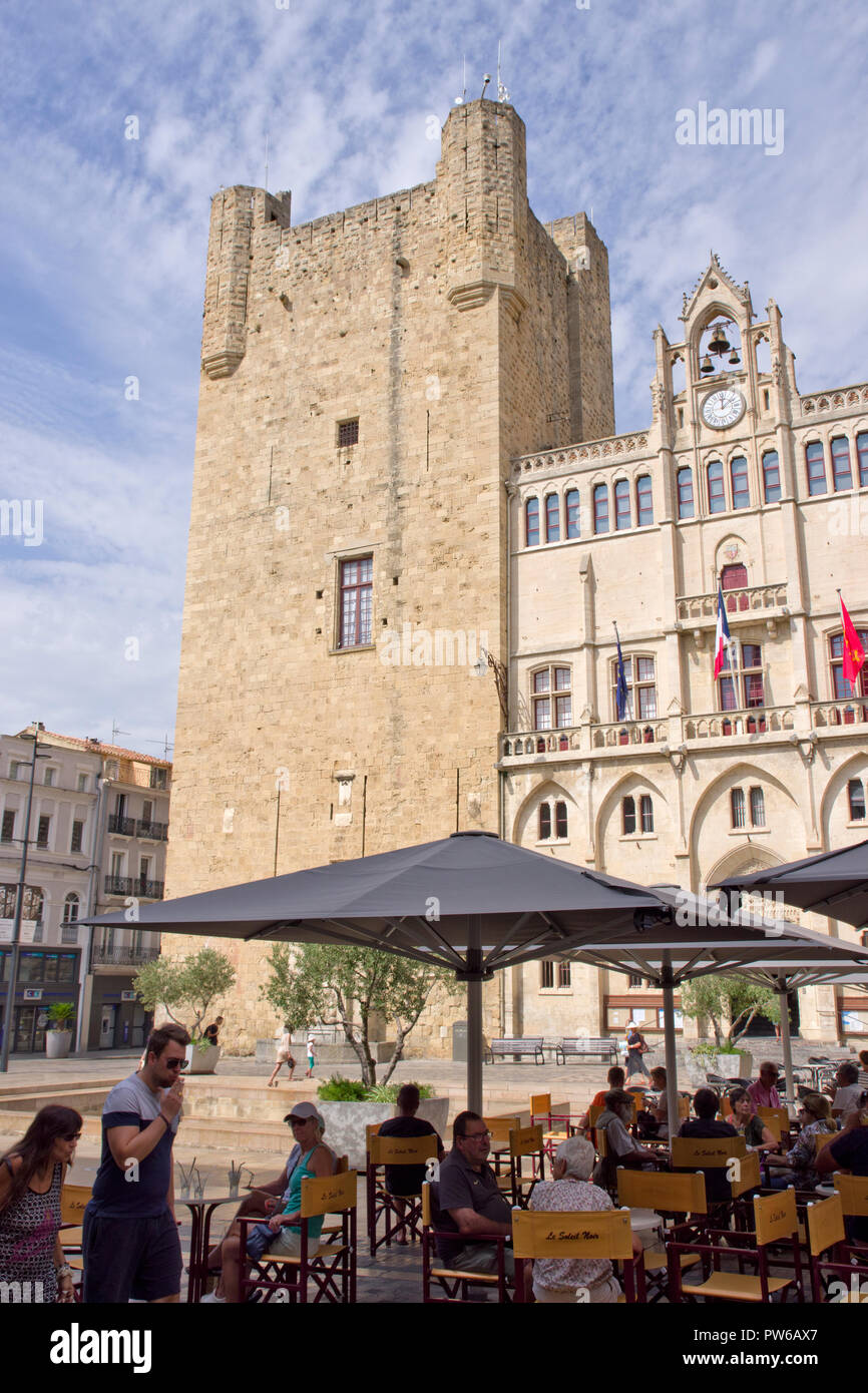 Palais des Archevêques Narbonne Stockfoto
