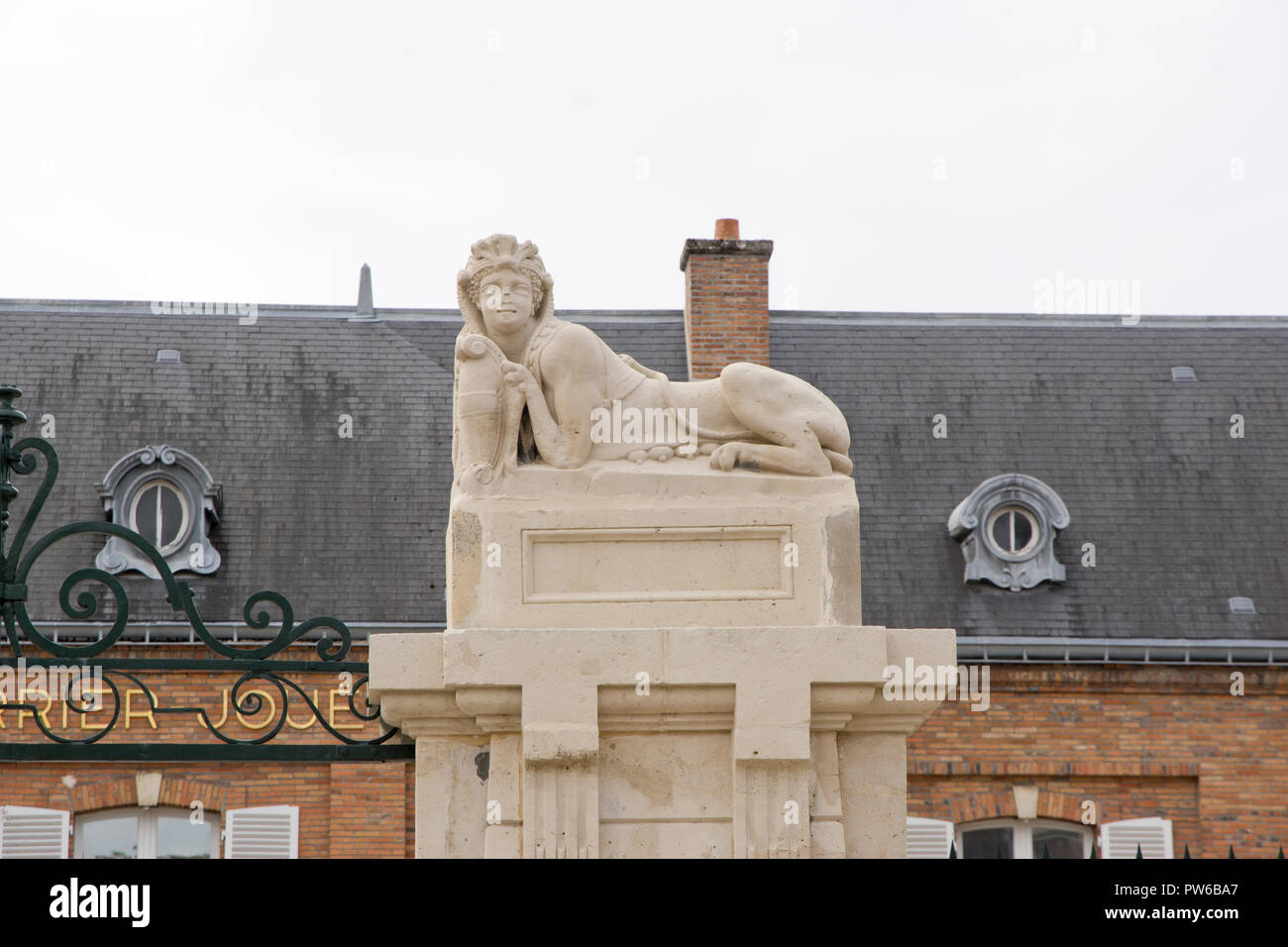 Perrier Jouet Gebäude Sphinx, Epernay Stockfoto
