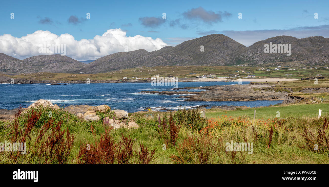 Blick in Richtung Allihies, Beara Halbinsel, County Cork, Irland, Europa. Stockfoto