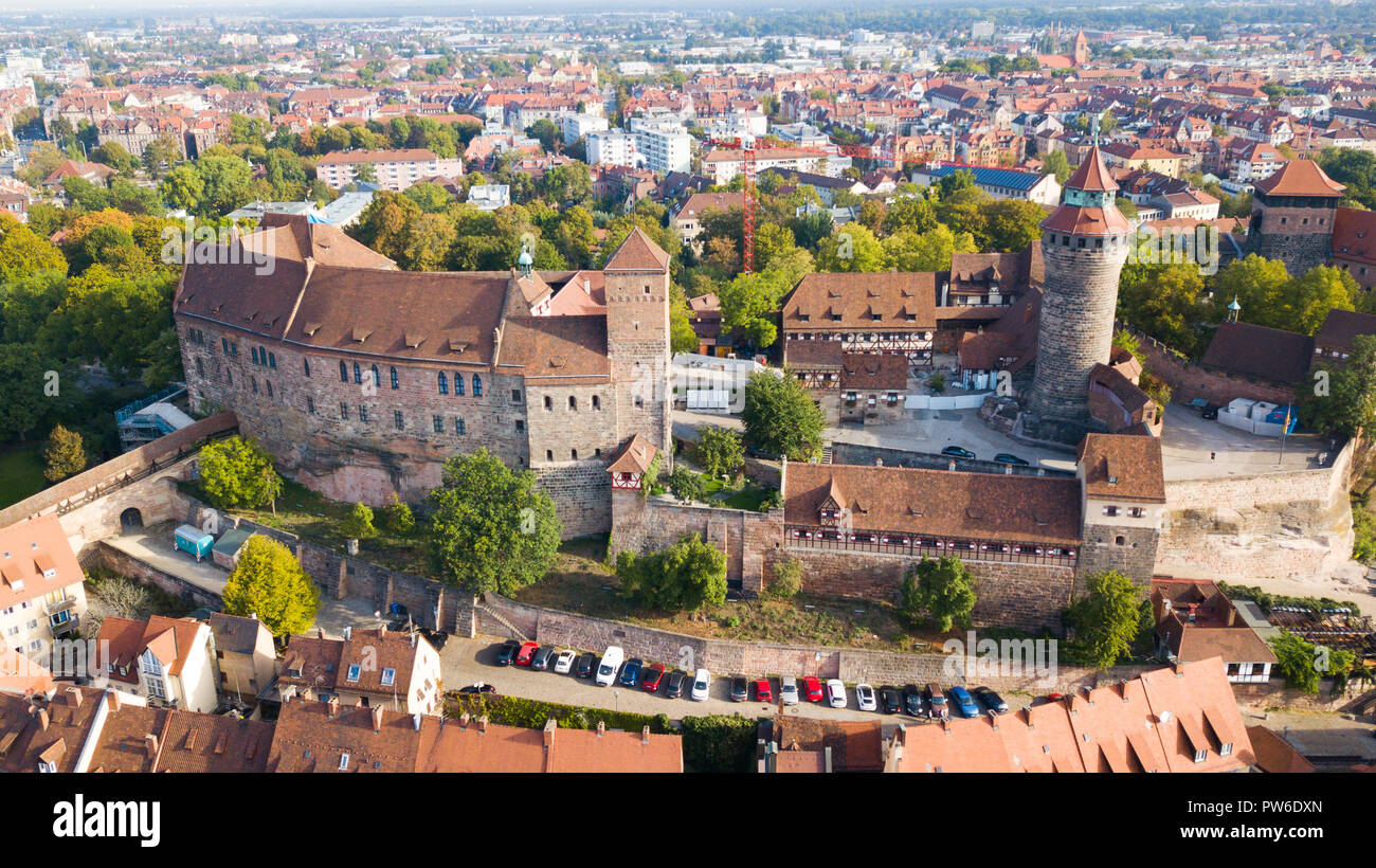Kaiserburg Nürnberg, Kaiserburg Nürnberg, Nürnberg, Deutschland Stockfoto