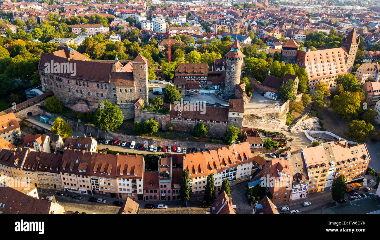 Kaiserburg Nürnberg, Kaiserburg Nürnberg, Nürnberg, Deutschland Stockfoto