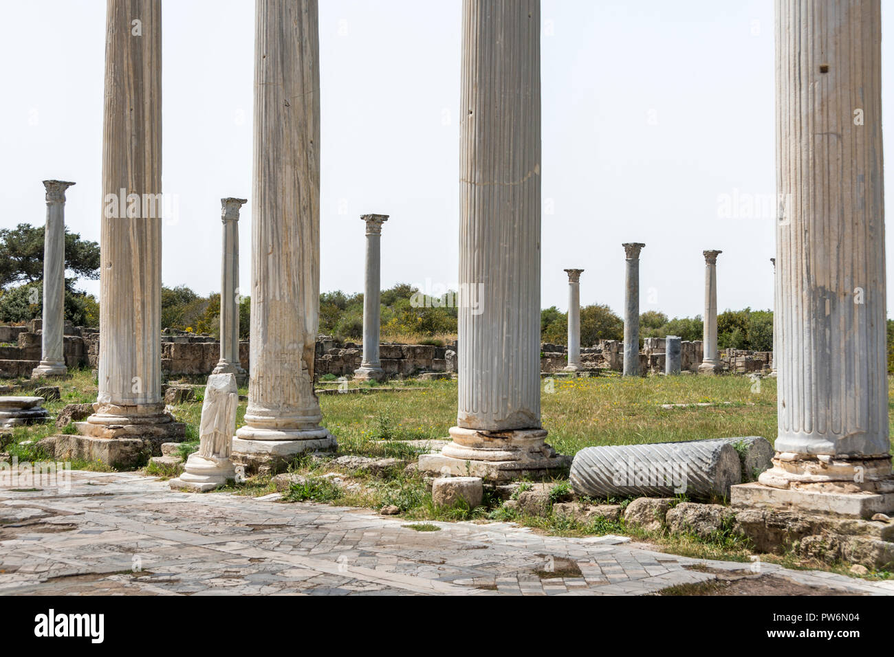 Salamis, Nördlich Zypern Stockfoto