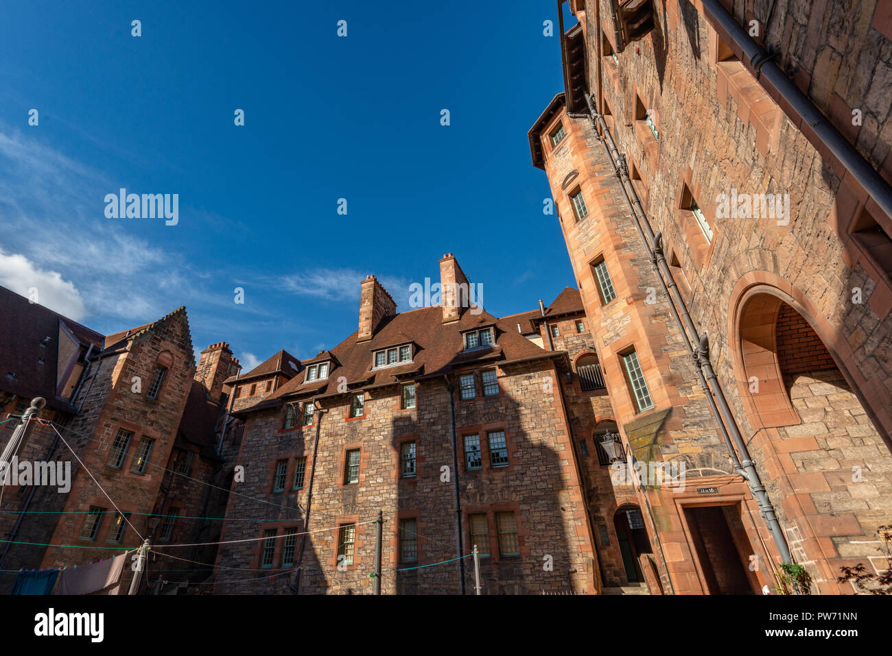 Gut Hof, Dean Village, Edinburgh, Schottland, Vereinigtes Königreich Stockfoto