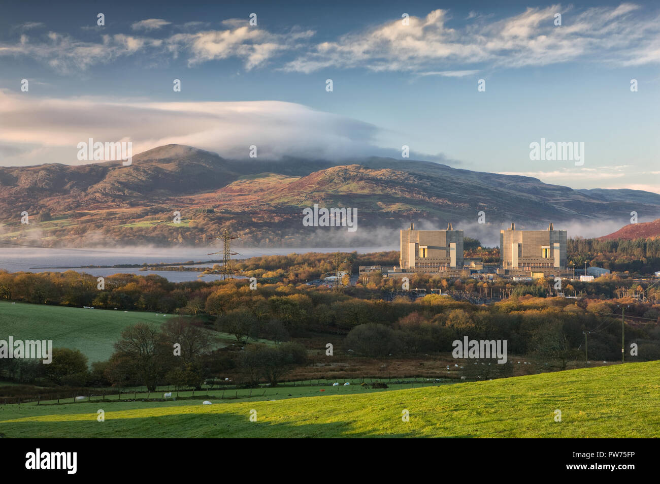 Trawsfynydd Power Station Stockfoto