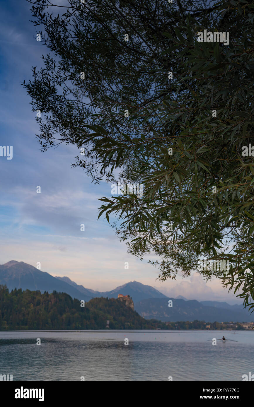 Lake Bled, Julischen Alpen, Slowenien Stockfoto