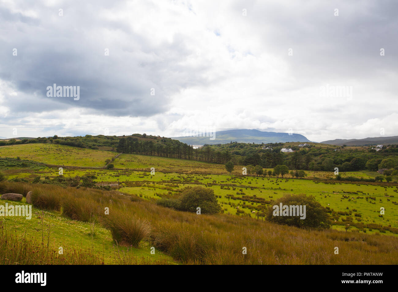 Tolle Landschaft auf der Halbinsel Dingle, Irland. Die Dingle Halbinsel, auf Irlands Südwesten Atlantikküste, ist von Sandstränden und zerklüfteten Klippen beringt Stockfoto