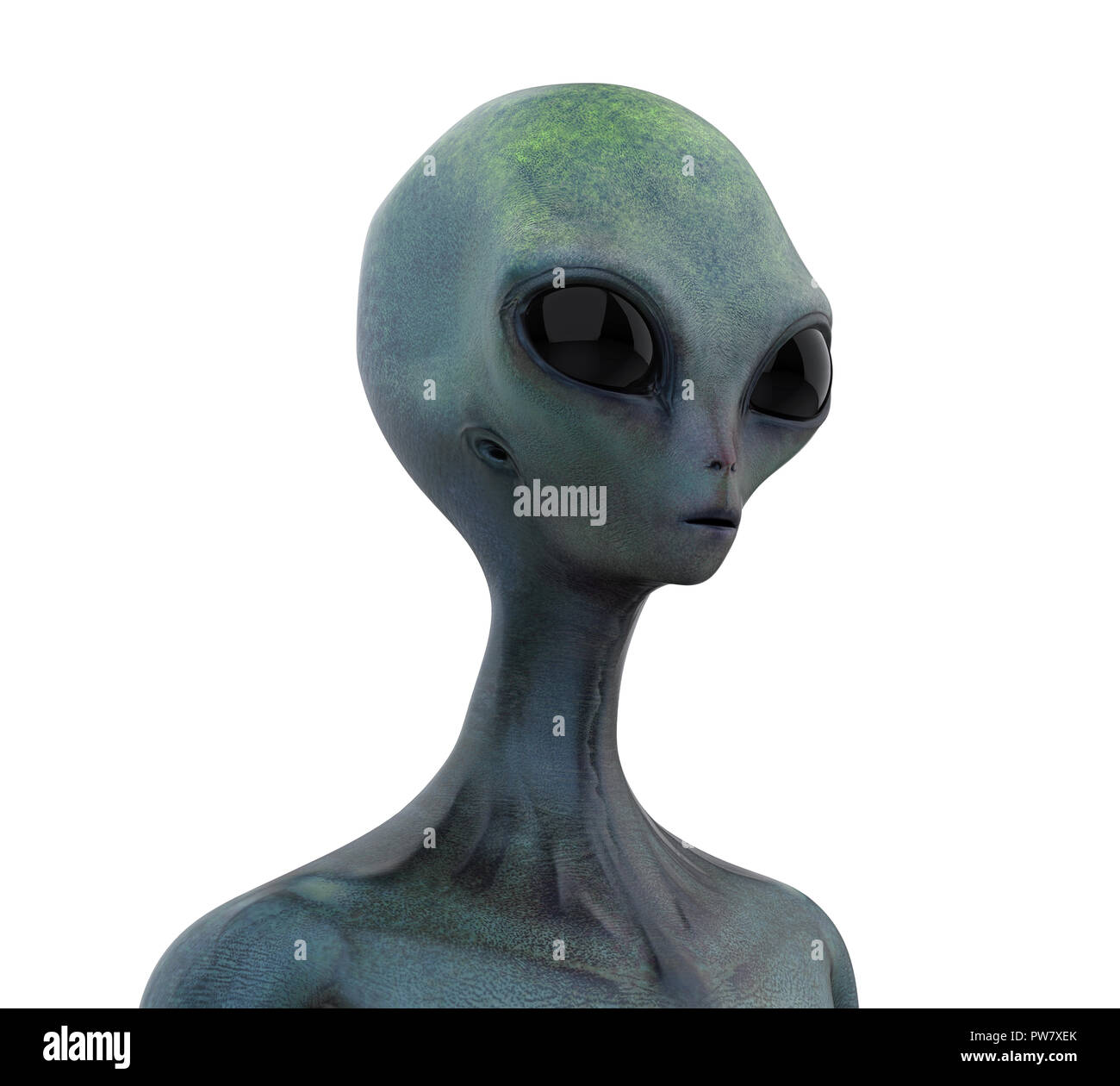 Außerirdische Kreatur isoliert Stockfoto