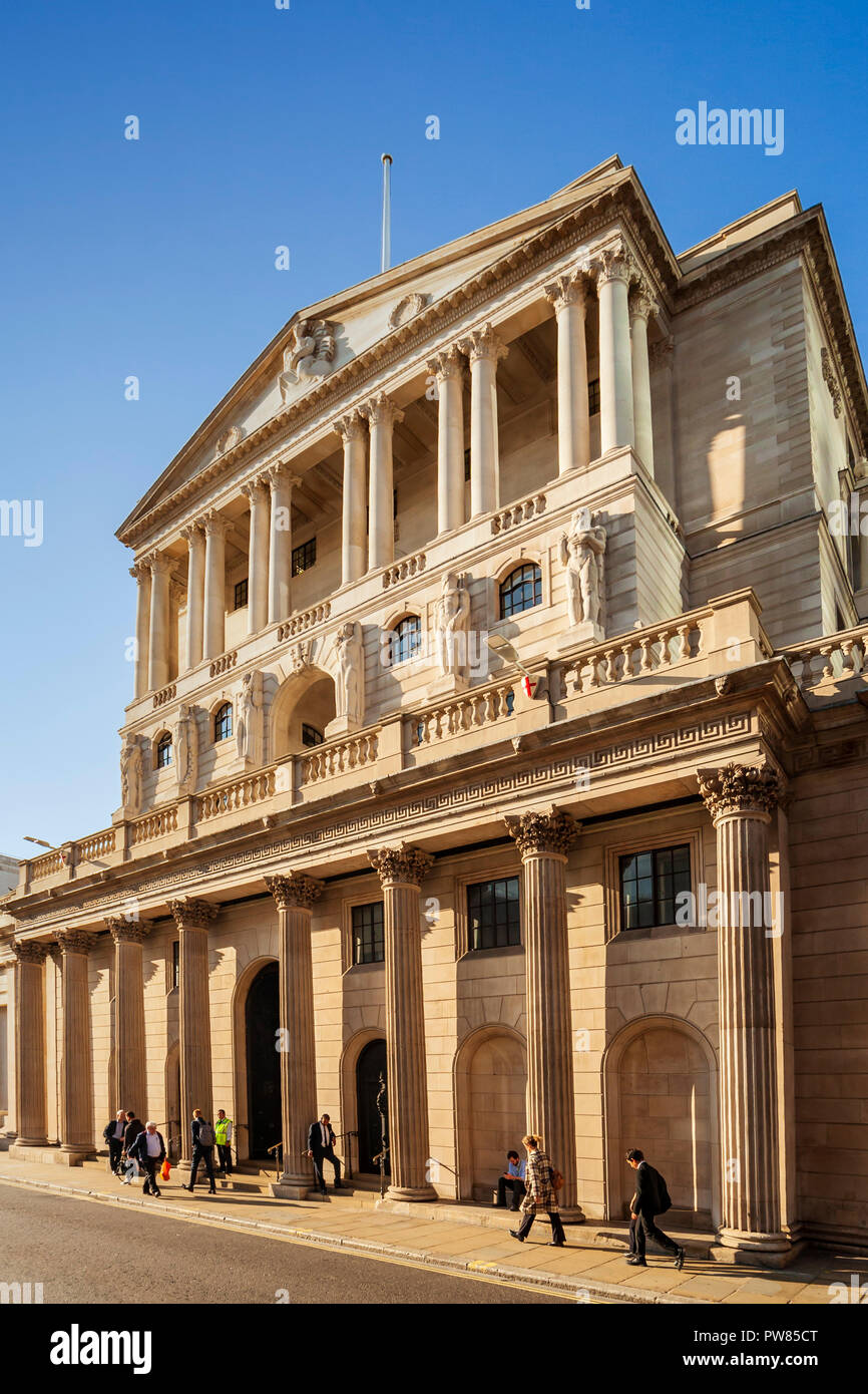 Die Bank of England. Stockfoto