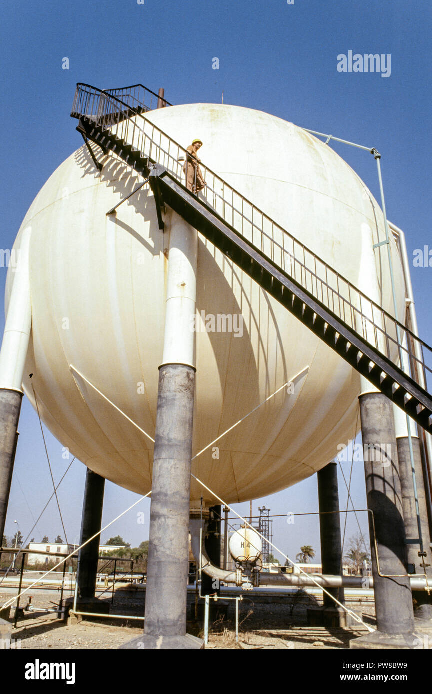 Die algier Naftec Raffinerie, einer Tochtergesellschaft von Sonatrach, einer von vier Algeriens Raffinerien. Kohlenwasserstoffe spielen eine entscheidende Rolle in der algerischen Wirtschaft, entfallen rund 60 % der Haushaltseinnahmen und über 95% der Exporterlöse. Die US-amerikanische Energy Information Administration berichtete, dass im Jahr 2005, Algerien hatte 160 Billionen Kubikfuß (TCF) der nachgewiesenen Erdgasreserven, die achtgrößte der Welt. Stockfoto