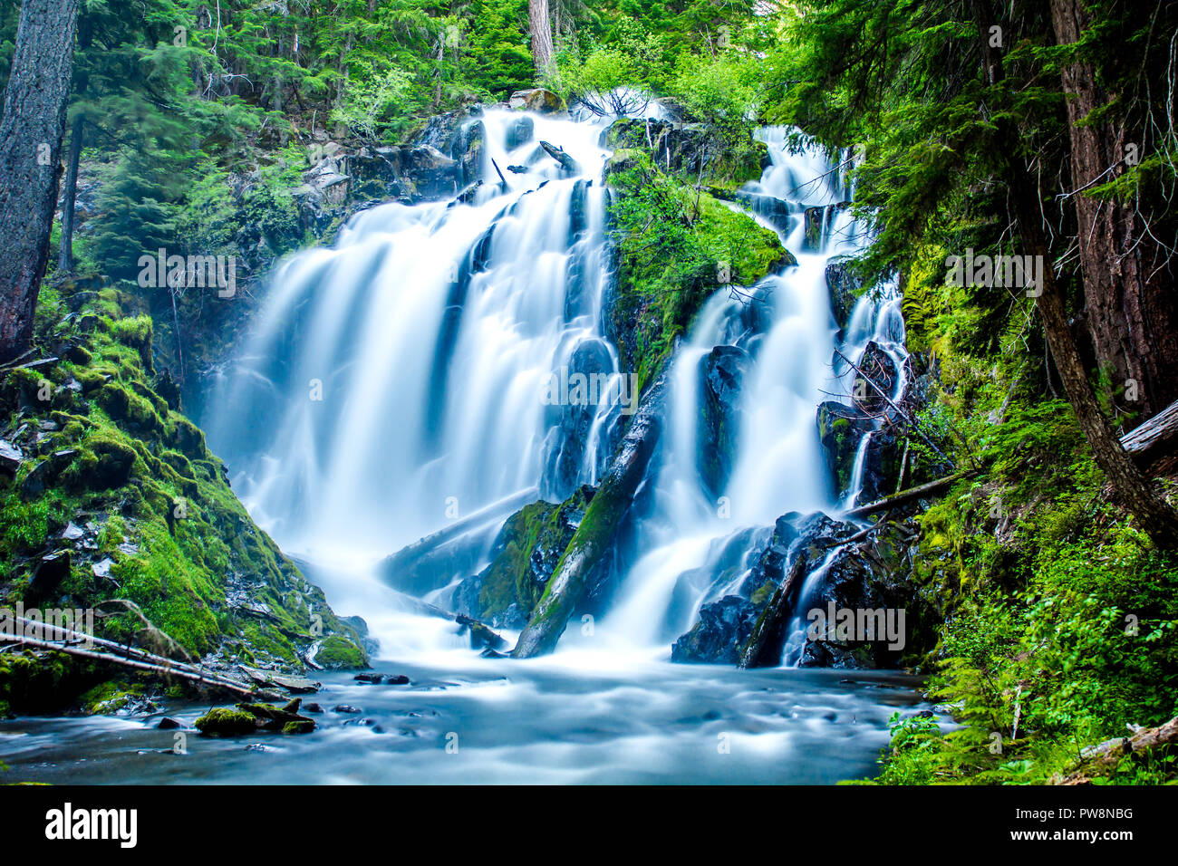 Nationale Creek Falls, nördlich des Union Creek, Pennsylvania Stockfoto