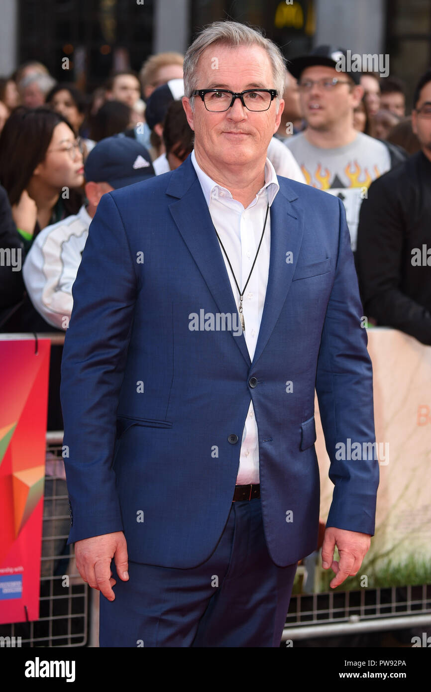 LONDON, GROSSBRITANNIEN. Oktober 13, 2018: Luke Davies an der London Film Festival Screening von "schöner Junge" im Cineworld Leicester Square, London. Bild: Steve Vas/Featureflash Credit: Paul Smith/Alamy leben Nachrichten Stockfoto