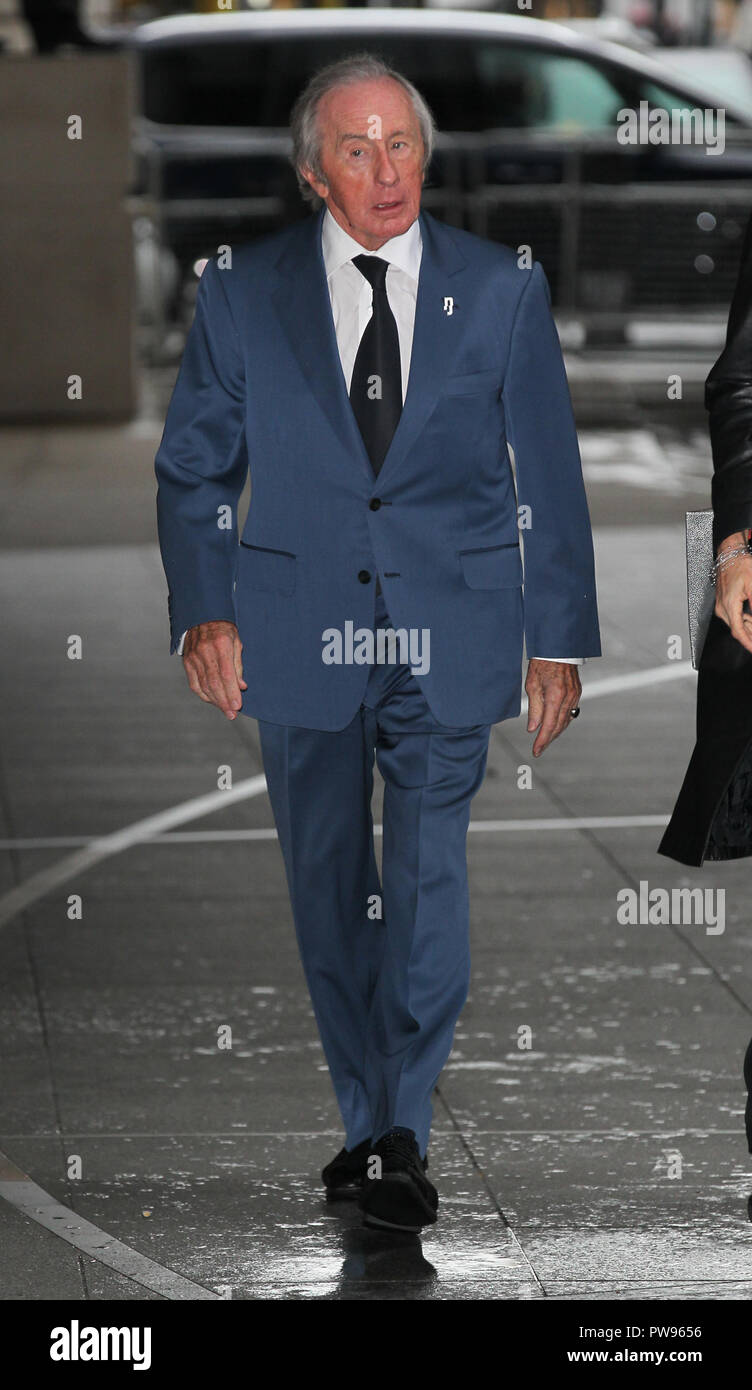 London, UK, 14. Oktober 2018: Sir Jackie Stewart kommen für die BBC Andrew Marr Show bei den BBC-Studios in London. Credit: WFPA/Alamy leben Nachrichten Stockfoto