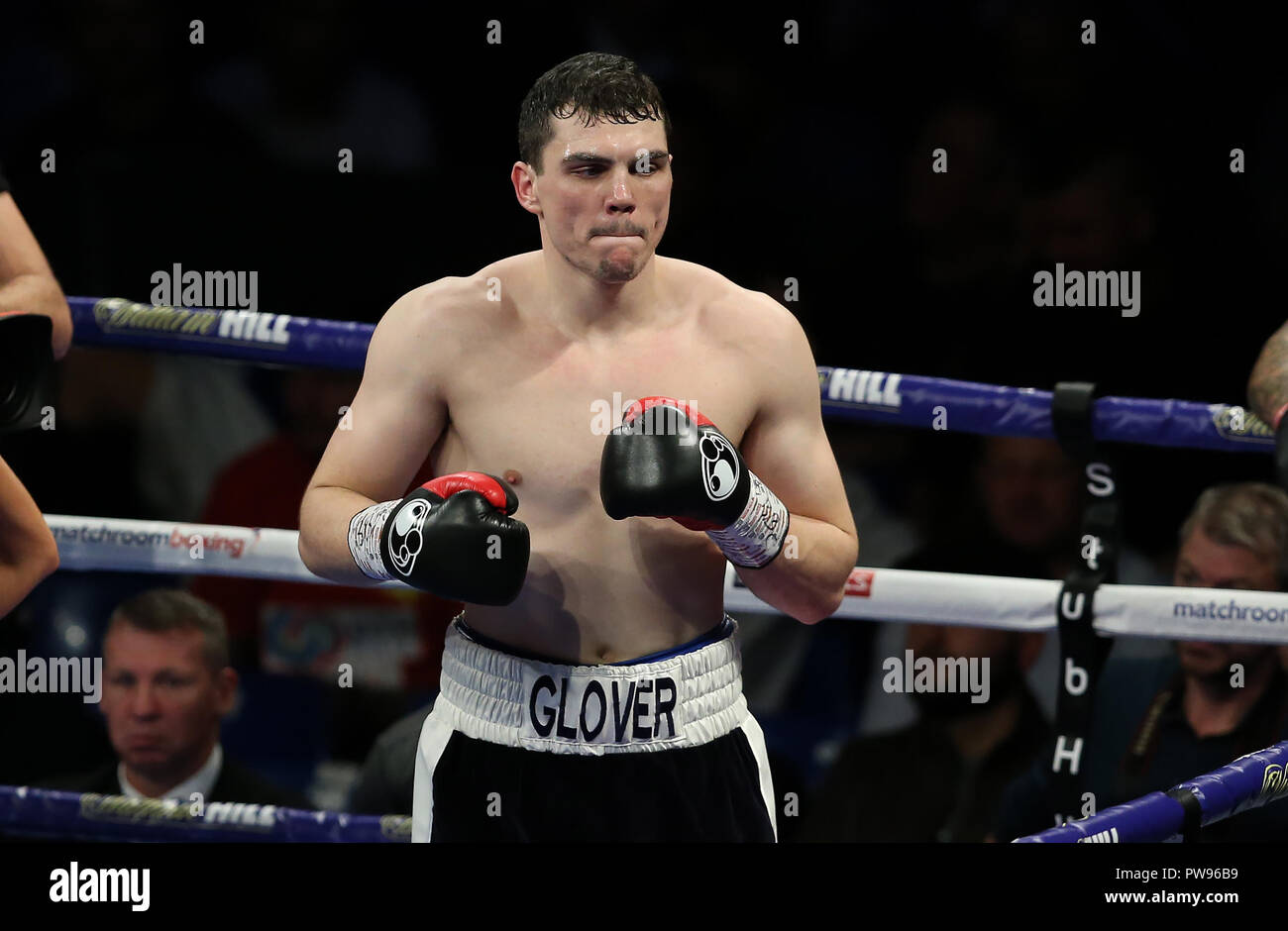 Metro Radio Arena, Newcastle, UK. Samstag, 13. Oktober 2018. Craig Glover während der Boxkampf bei der Metro Radio Arena, Newcastle, UK. Credit: UK Sports Agency/Alamy leben Nachrichten Stockfoto