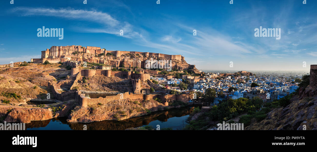 Mehrangarh Fort, Jodhpur, Rajasthan, Indien Stockfoto