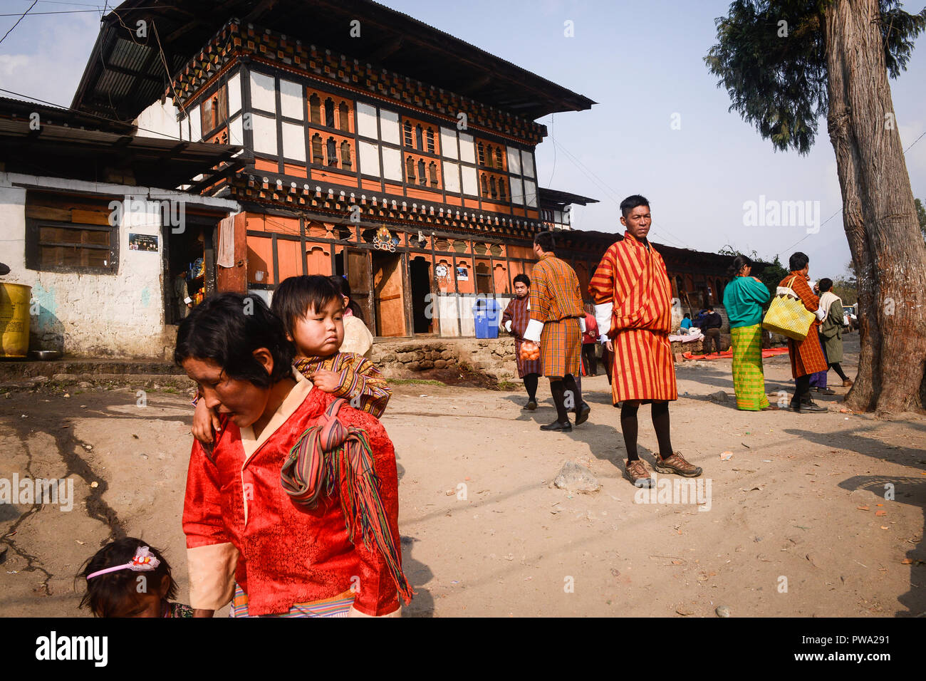 Punakha, Bhutan Stockfoto