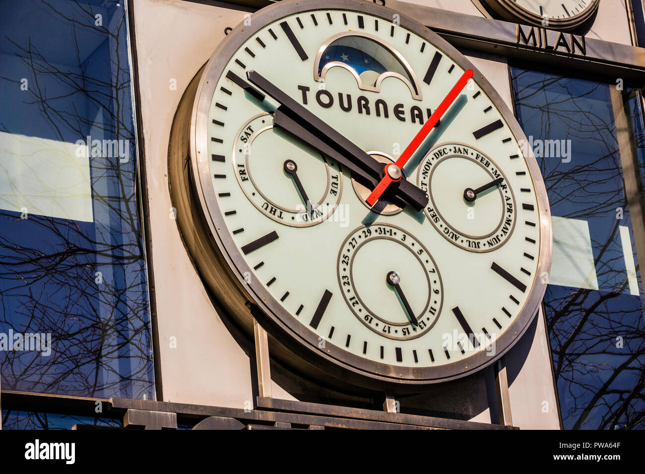 Tourneau Uhren Manhattan New York New York USA Stockfotografie