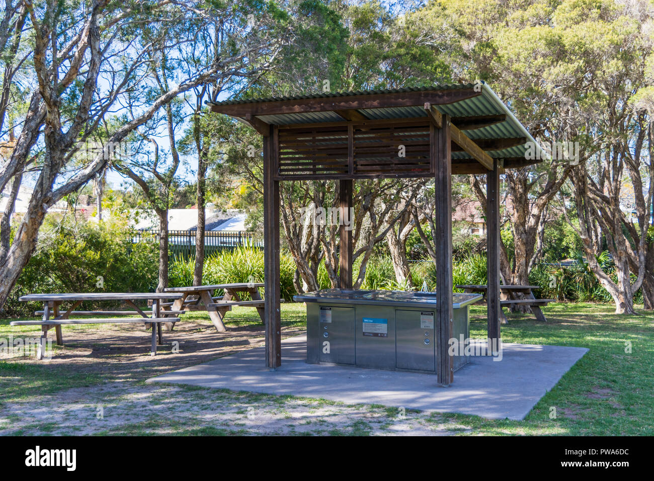 Grillplatz in Wollongong Botanische Gärten Stockfoto