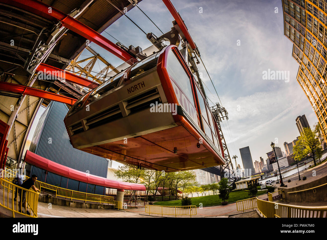 Roosevelt Island Tramway Manhattan New York, New York, USA Stockfoto