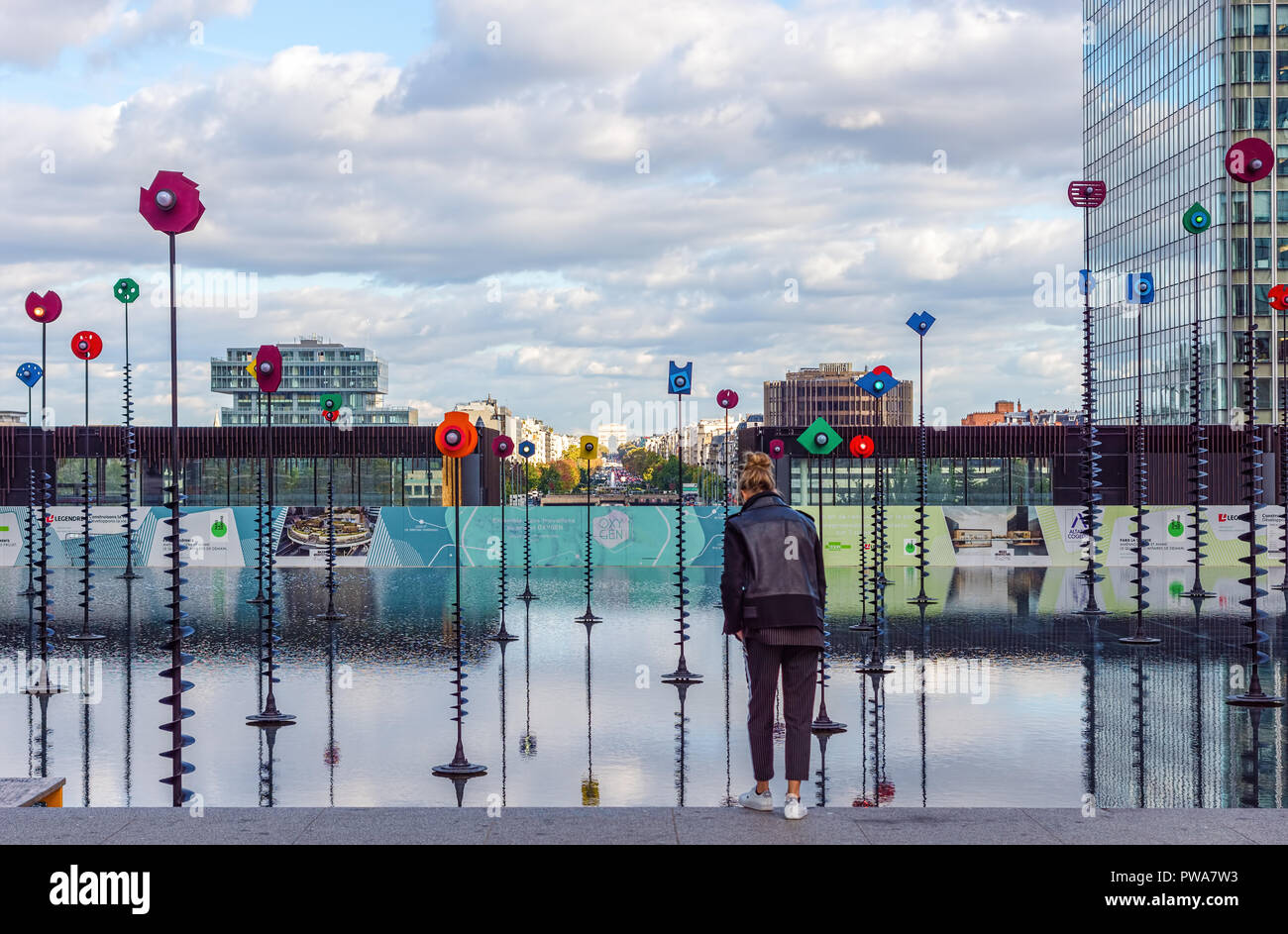 Becken Takis in Paris La Defense - Paris, Frankreich Stockfoto
