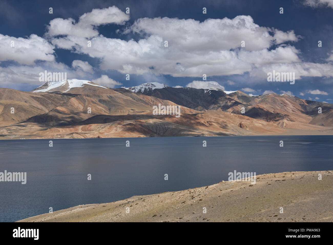 Schöne Tso Moriri See, dem Juwel von Ladakh, Indien Stockfoto