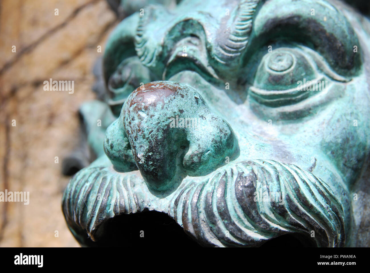 Drachen Statue in einem Park in China Stockfoto