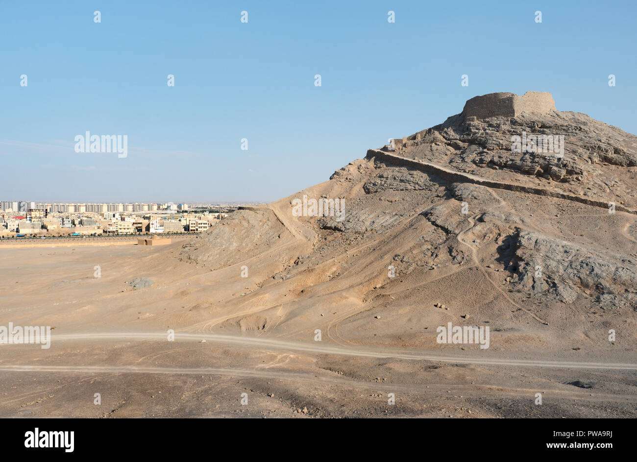Zoroastrier Turm des Schweigens (Dakhmeh), Yazd, Iran Stockfoto