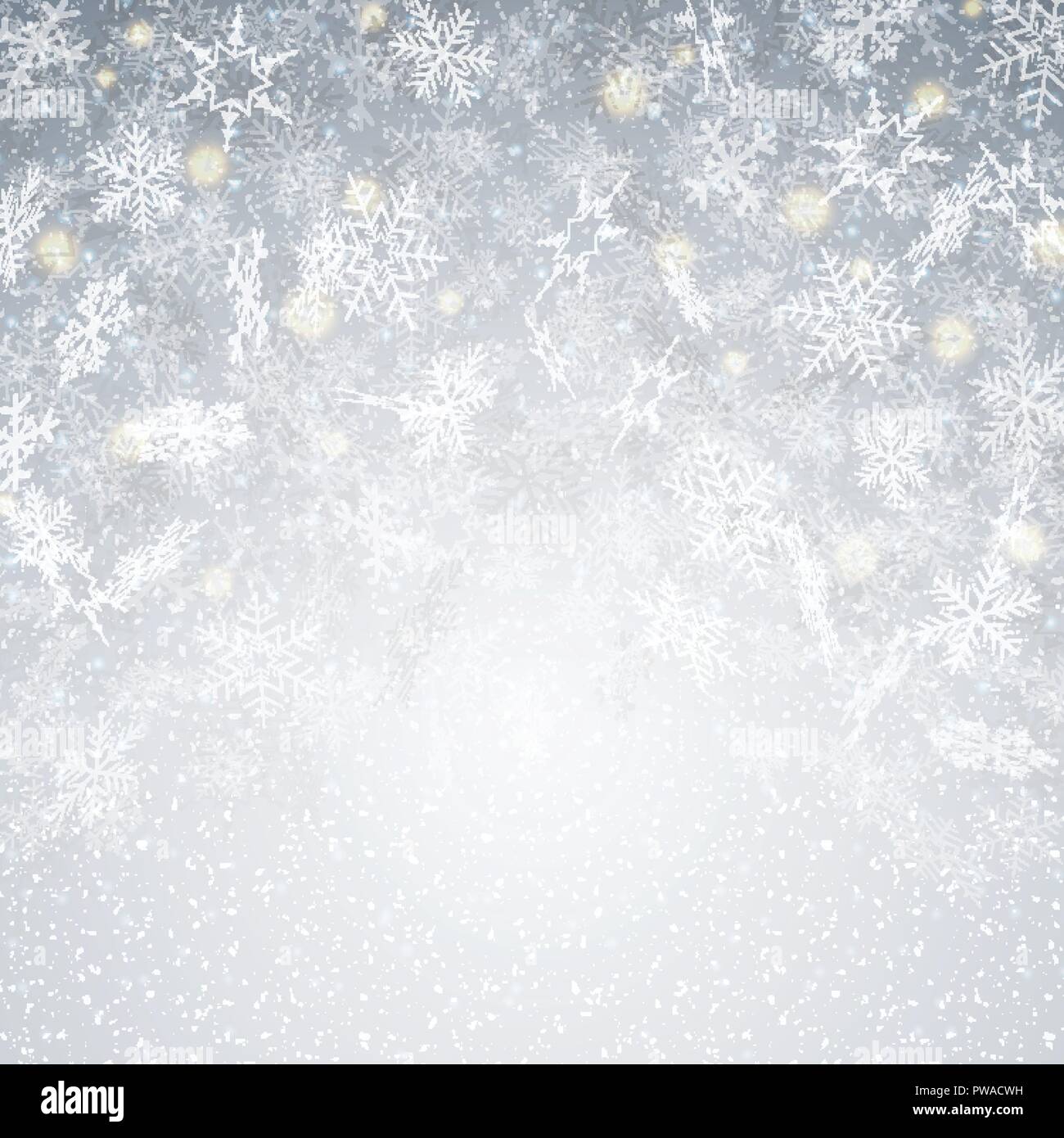 Blasen Weihnachten Hintergrund mit Bewegung Schneeflocken Muster decorattion. illustration Vector EPS 10. Stock Vektor