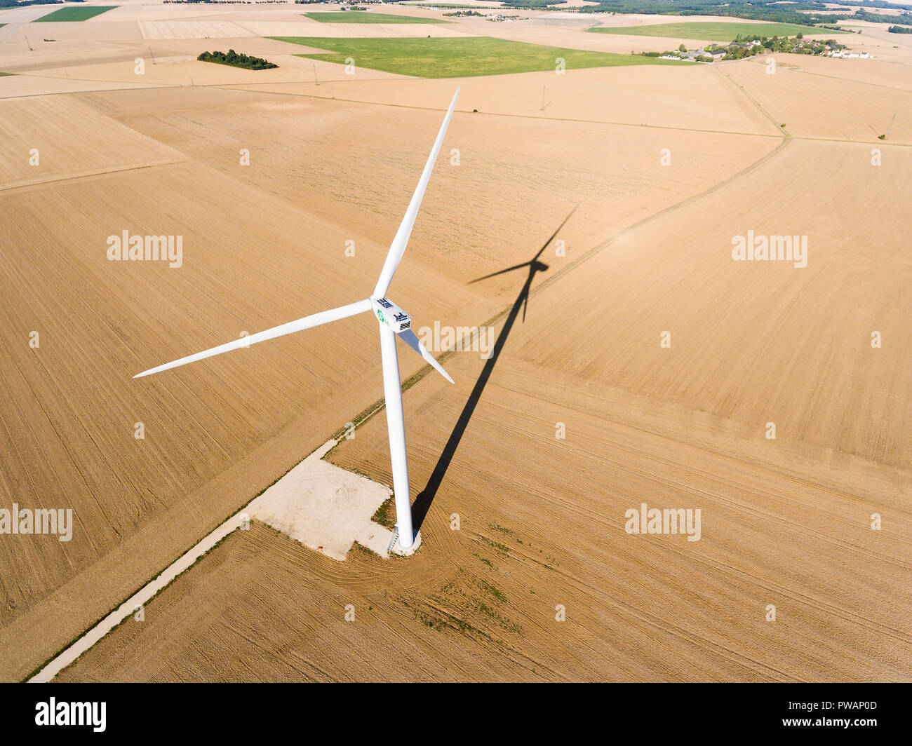 Wind Generator, Boissy-la-Rivière, Essonne, Frankreich Stockfoto