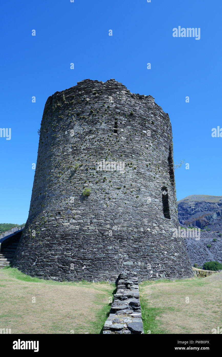 Dolbadarn Schloss, Llanberis, Gwynedd, Wales, Vereinigtes Königreich Stockfoto