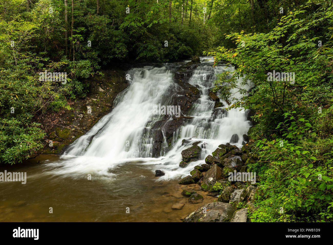 Indian Creek Wasserfall Stockfoto