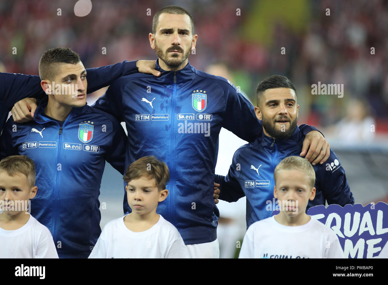 photo Insigne Next To Bonucci https www alamy de chorzow polen 14 oktober 2018 uefa nationen liga 2019 polen italien op marco bonucci veratti leonardo lorenzo insigne credit marcin kadziolkaalamy leben nachrichten image222140744 html