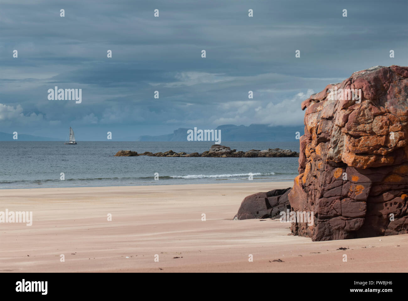 Kilmory Strand, Insel Rum Stockfoto