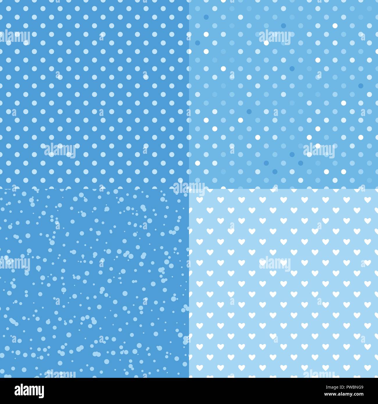 Abstrakte winter Blau Weiß. Der nahtlose Muster Hintergründe. Stock Vektor