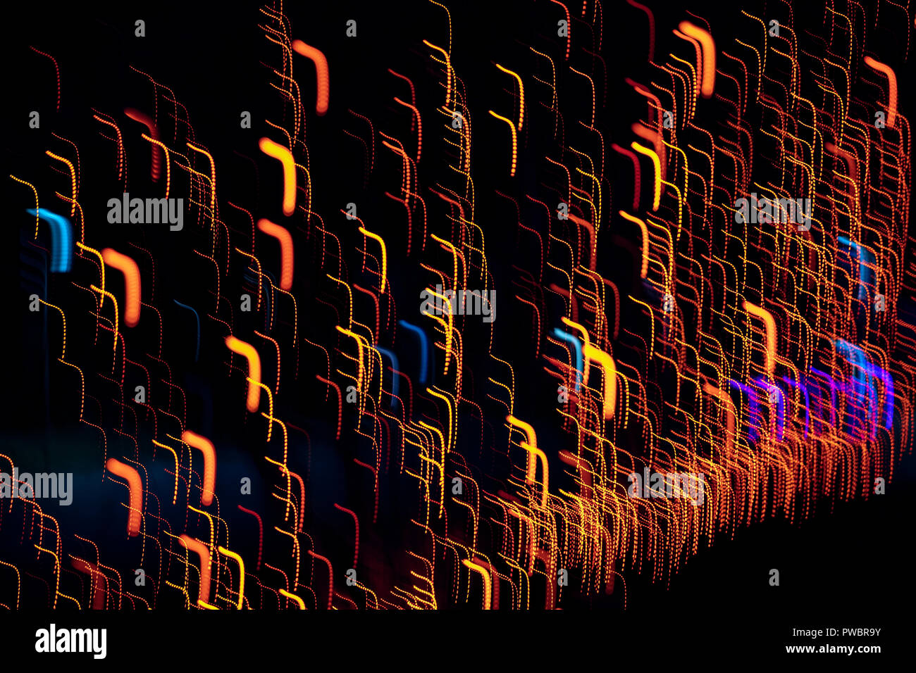 Abstrakte Licht Muster Hintergrund - Asheville, North Carolina, USA Stockfoto