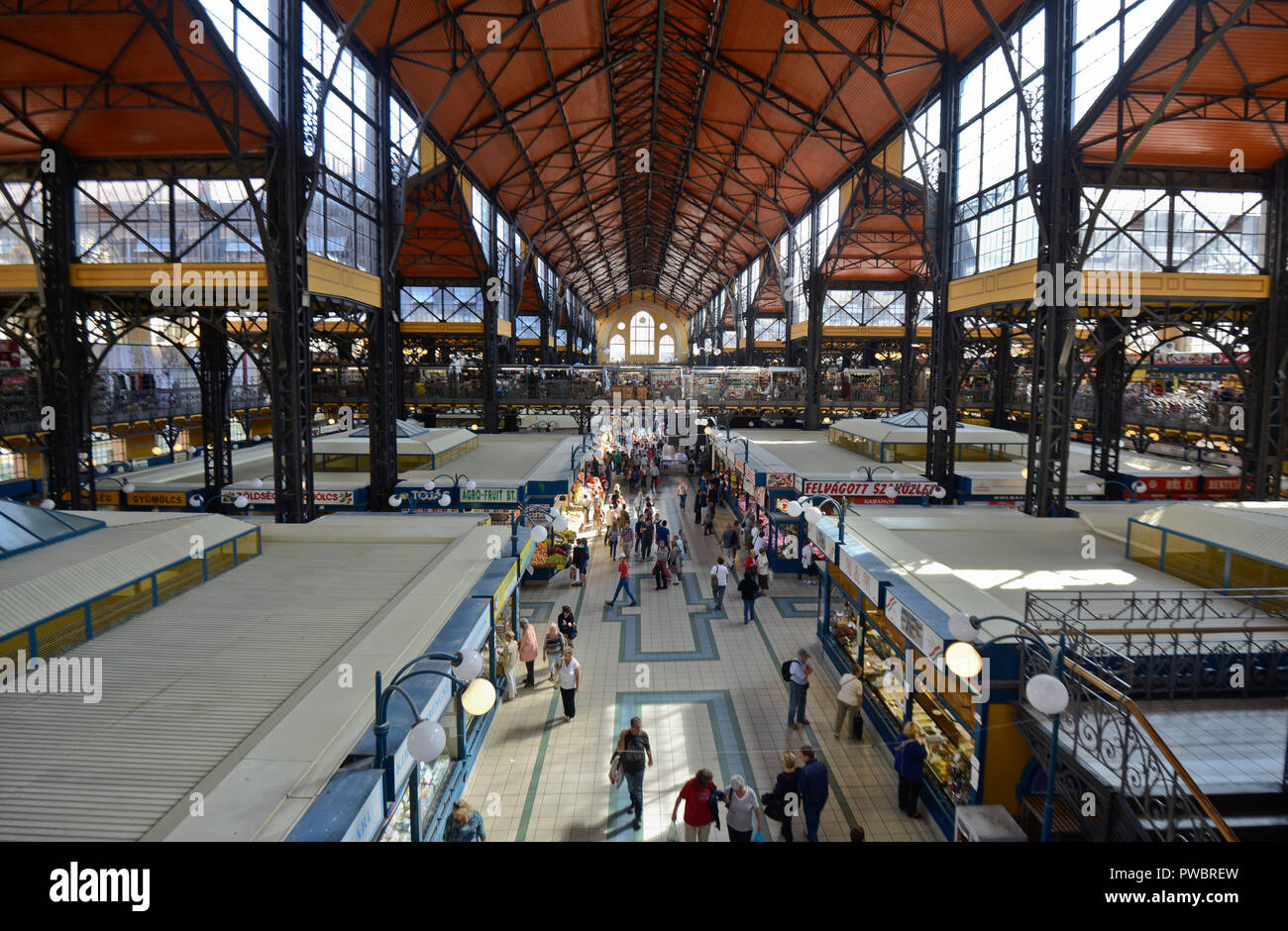 Große Markthalle, Budapest, Ungarn Stockfoto