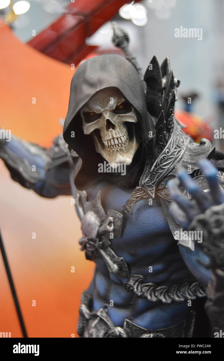 Skeletor Spielzeug auf der New York Comic Con Stockfoto