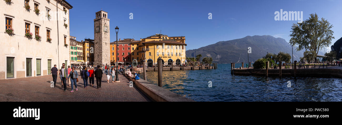 Riva del Garda am Gardasee in Norditalien Stockfoto
