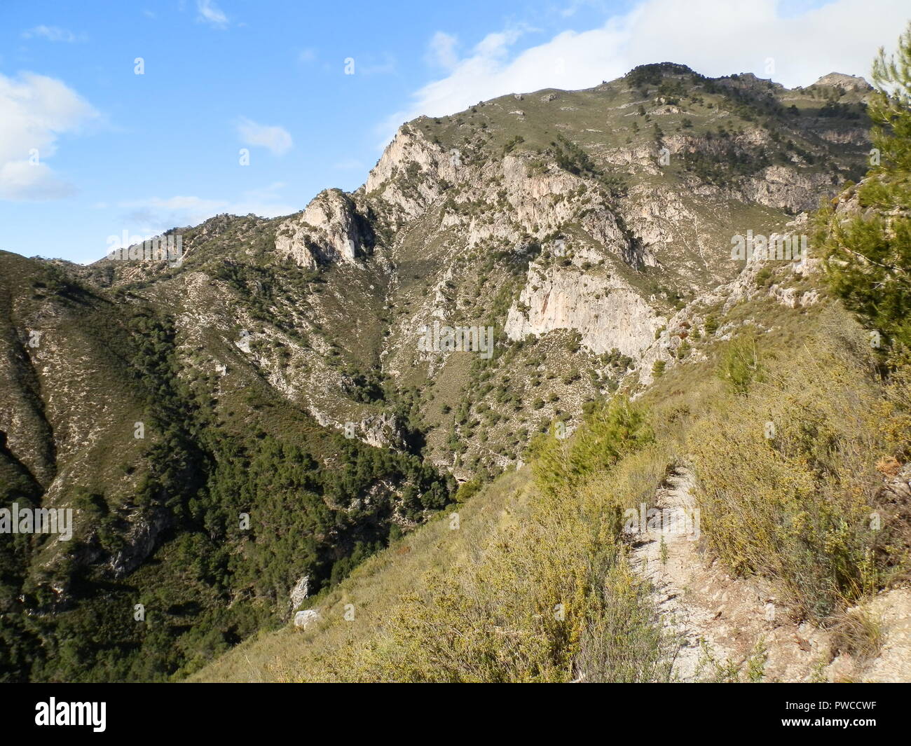 La Axarquia, Andalusien, Spanien Stockfoto