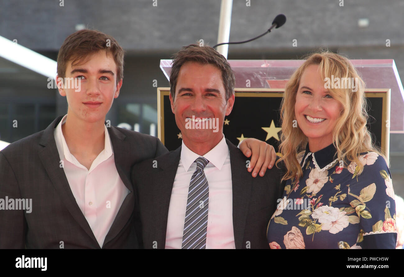 Eric McCormack geehrt mit Stern auf dem Hollywood Walk of Fame Mit: Finnigan Holden McCormack, Eric McCormack, Janet Holden Wo: Hollywood, California, United States Wenn: 14 Sep 2018 Credit: FayesVision/WENN.com Stockfoto