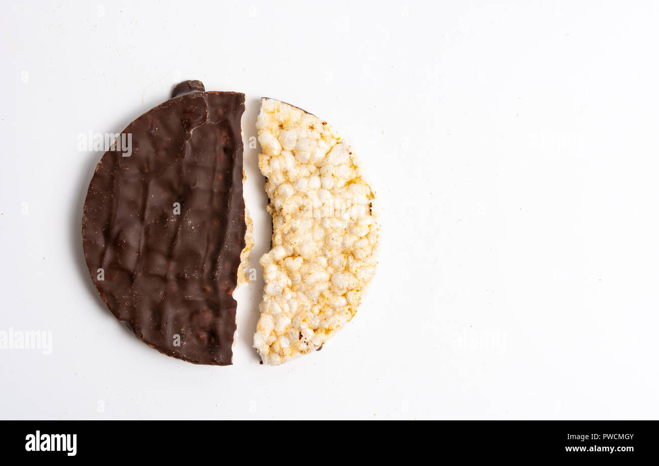 Schokolade mais Platten snack Dessert Stockfoto