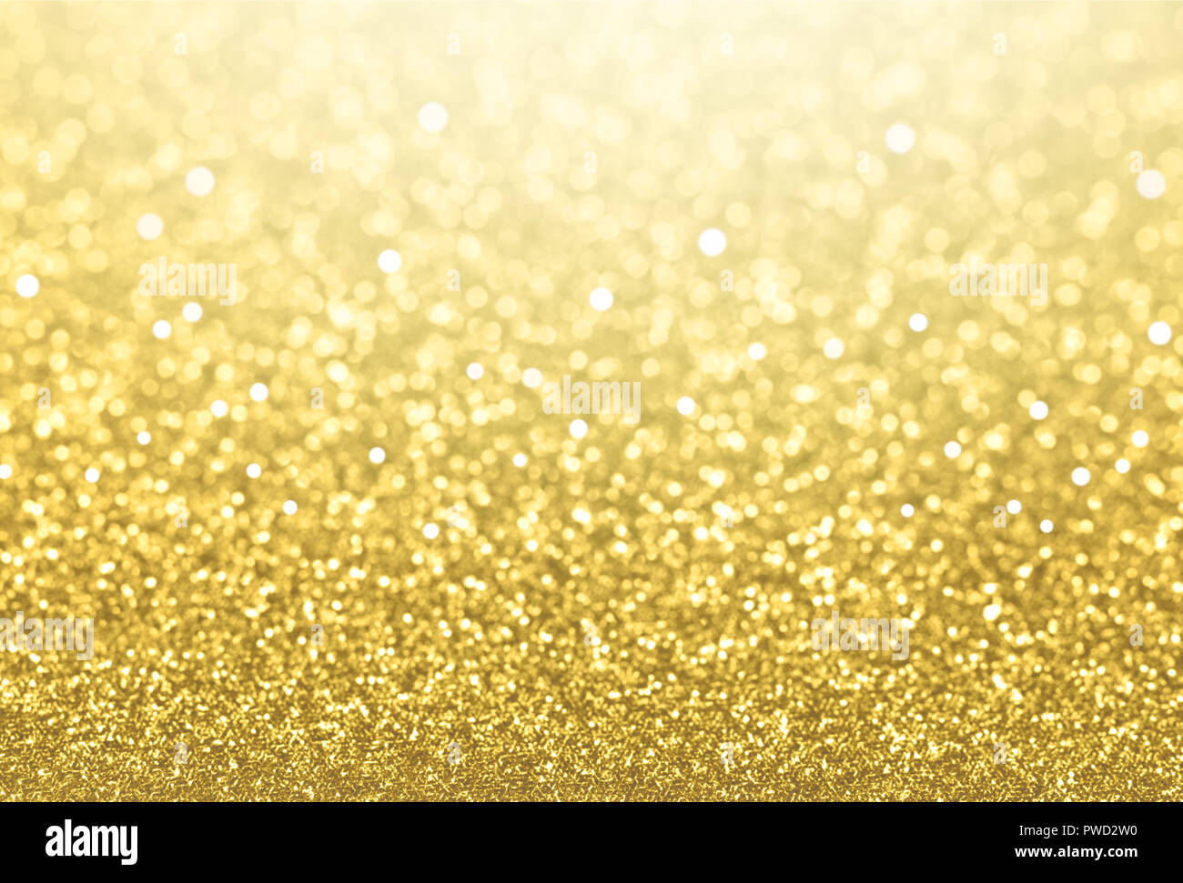 Glitzernde defokussierten Gold Hintergrund - Festliches Material Stockfoto